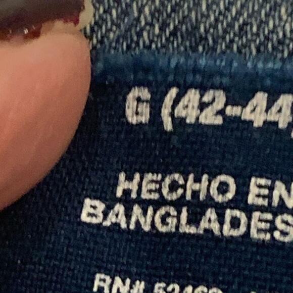 Vintage George Denim Trucker Jean Jacket 42-44 Blue Mens Button Front Work - Picture 14 of 14